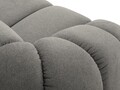 Canapea 2 locuri, Diana-192, Micadoni Home, 214x114x72 cm, catifea structurata, gri deschis