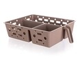 Organizator pentru frigider, Culinaria, Banquet, 30.5x23x8 cm, maro