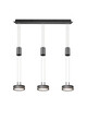 Lustra Franklin, TRIO, 85x14x150 cm, 9W, 3x SMD, aluminiu, antracit