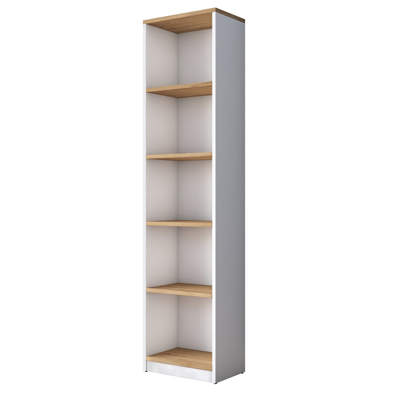 Corp biblioteca, Rani, HC111, 40x161.8x25 cm, PAL, Alb/Maro - 2 | YEO