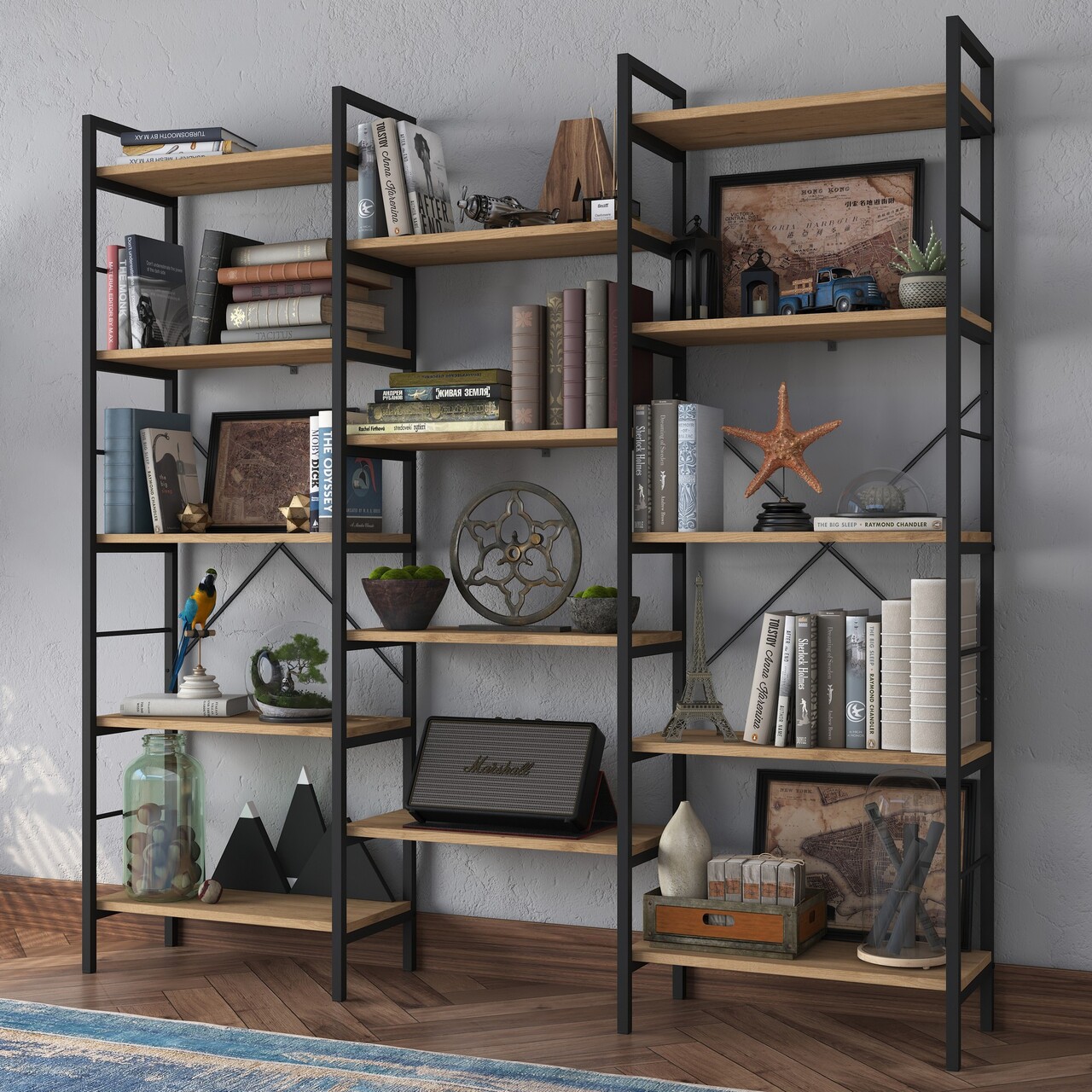 Corp biblioteca, Rani, HC107, Nuc / Negru - 1 | YEO