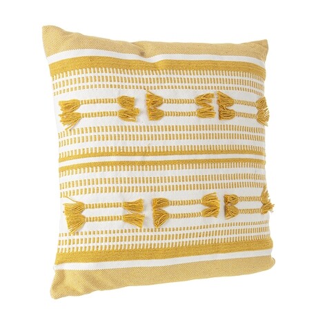 Perna decorativa alexie, bizzotto, 45 x 45 cm, policoton, ocru
