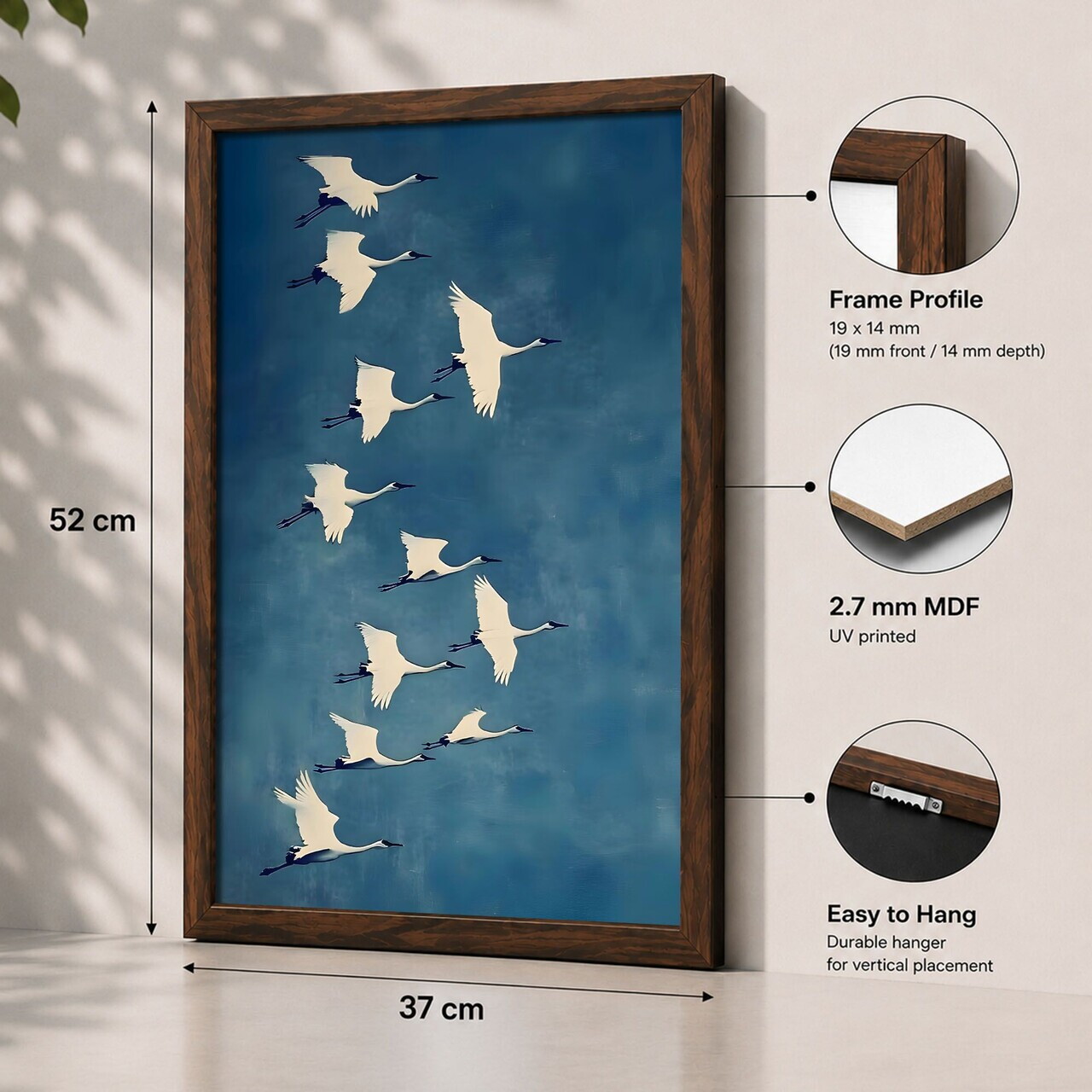 Tablou decorativ, 3752KACT-008, Fundal: 100% MDF (Grosime: 2,7 mm) Vopsire: Imprimare UV, Multicolor — imaginea 2