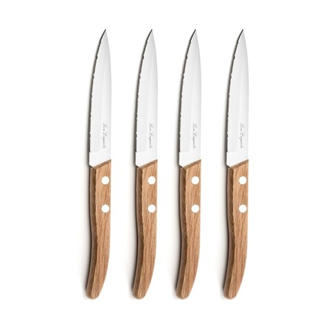 Set 4 cutite pentru friptura, lou laguiole, inox/lemn