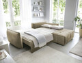 Coltar extensibil dreapta 4 locuri ELTAP, RT-20NU, Campo, 265x196x88 cm, lemn/poliester, maro deschis