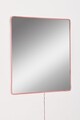 Oglinda cu Iluminare Led, Mirrorland, Square, Oglindă indestructibilă cu obturator, Roz