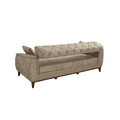 Set canapea extensibilă, Unique Design, 867UNQ1522, Lemn de carpen, Crem
