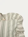 Lenjerie de pat King Size, Hoya, Homla, 200x220 cm, 3 piese, bumbac, bej/verde
