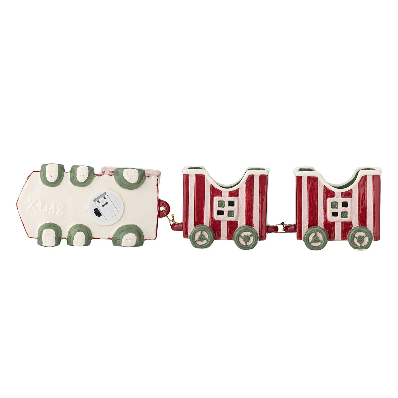 Decoratiune, Bloomingville, Gloria, 35x6.5x12.5 cm, dolomit, rosu — imaginea 5