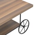 Masuta de cafea Natural Black, InArt, 90x60x46 cm, fier/MDF