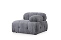 Canapea 3 locuri, Atelier del Sofa, 560ARE1555, Lemn de fag / PAL, Gri