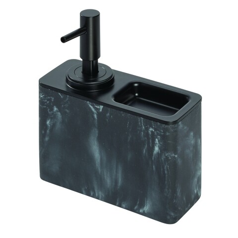 Dispenser sapun lichid cu suport accesorii Dakota, iDesign, 295 ml, polirasina