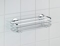 Etajera pentru baie Turbo-Loc, Wenko, 38x11x10.5 cm, inox, argintiu lucios