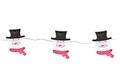 Ghirlanda luminoasa Xmas Snowman, 195 cm, 40 LED-uri, multicolor