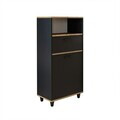 Dulap multifunctional, Hanah Home, 2507, 60x115x35 cm, PAL MELAMINAT, Antracit / Pin Atlantic