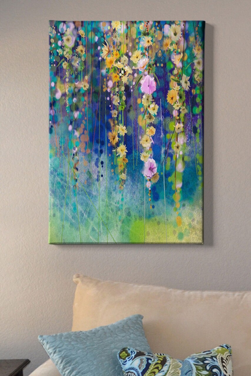 Tablou decorativ Kanvas Tablo (50 x 70) Cadru: 100% LEMN (grosime: 3 cm) Multicolor