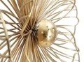 Decoratiune de perete Flower, Mauro Ferretti, 50 x 47 cm, fier, auriu