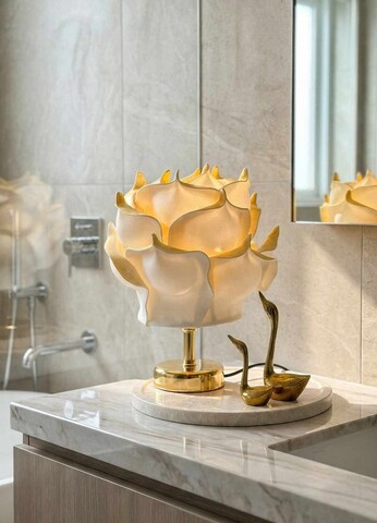 Lampa de masa, L'essentiel Maison, 627GNT1028, Aur / Aur strălucitor