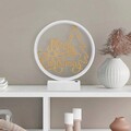 Lampa de masa, Shadow, 526SHD1140, Metal, Alb/Auriu