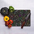 Tocător de sticlă, Hermia, 400FLR1276, Curățare ușoară, Multicolor