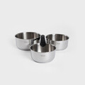 Set de gatit 4 piese Eataly, Homla, 1 L / 1.5 L / 2.5 L, inox/plastic, argintiu