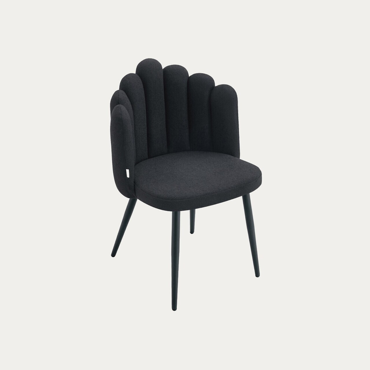 Scaun Aula Pro, Homla, 56x55x86 cm, metal/poliester, negru — imaginea 2