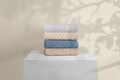 Set prosoape de baie 4 piese, Elliott, 1012A-047-1, Bumbac, Multicolor