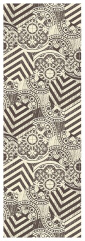 Traversa pentru hol Kunnelis, Decorino, 50x150 cm, poliester, crem/maro