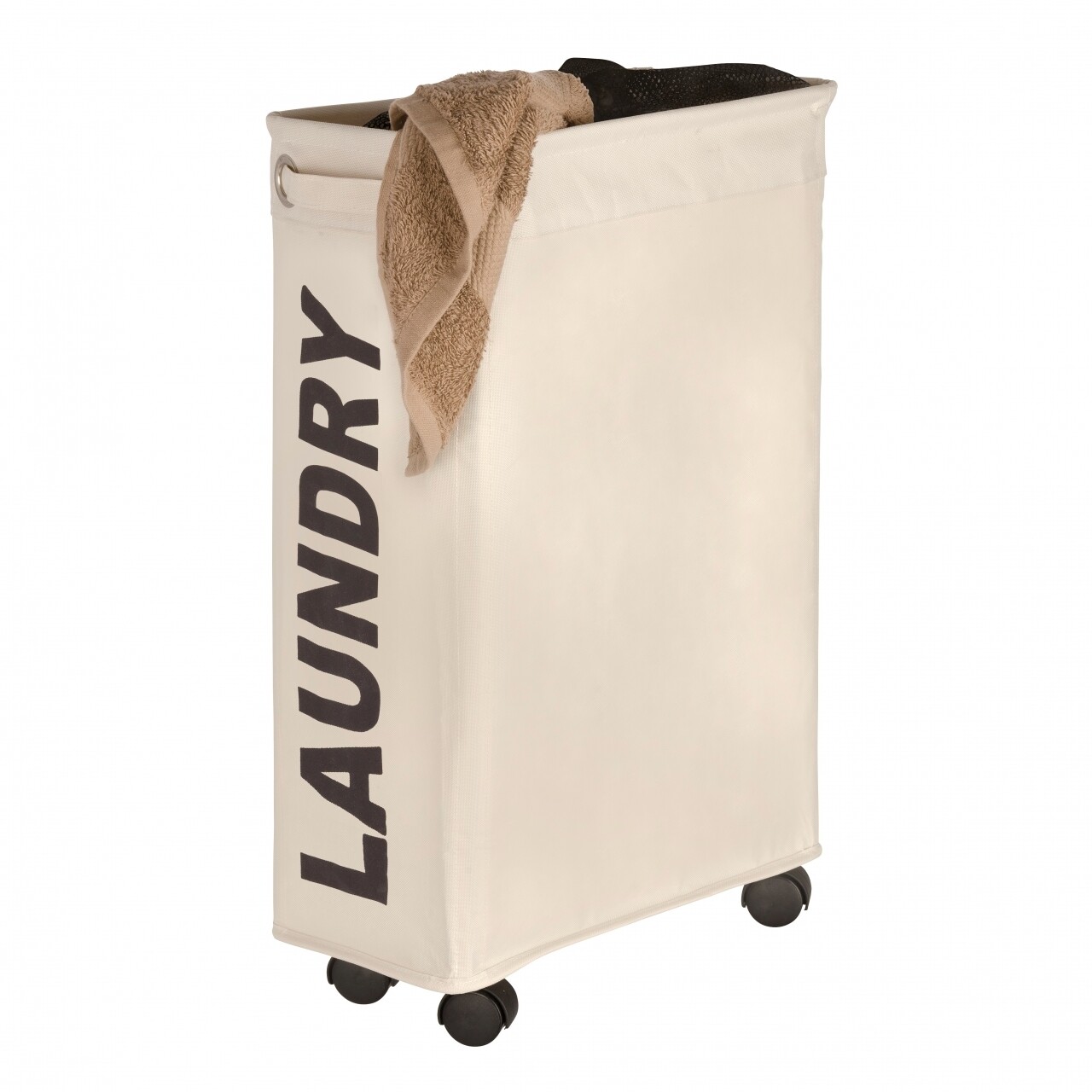 Cos pentru rufe Corno Beige Wenko, 43 l, poliester/ polipropilena, bej - 1 | YEO
