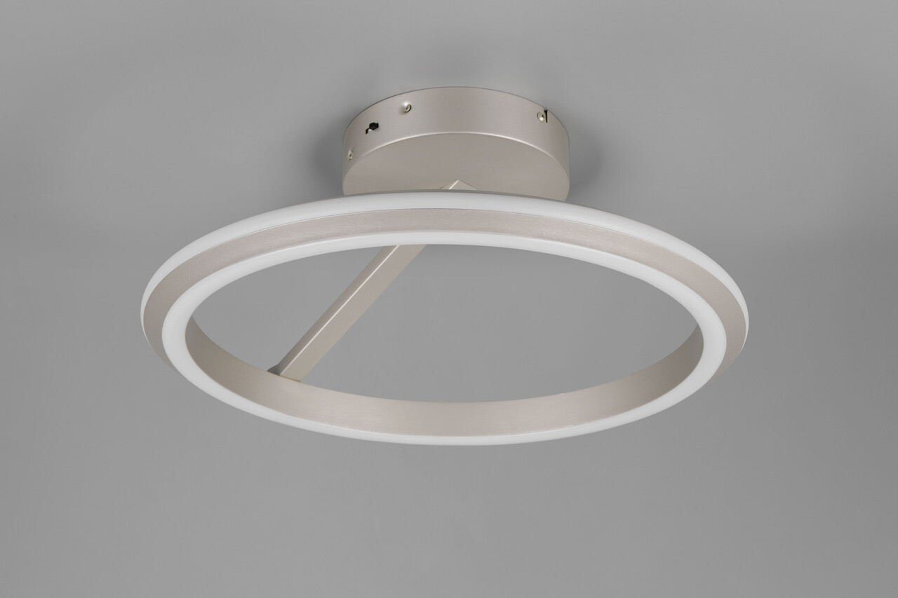 Plafoniera Amador, TRIO, 45x23 cm, 34W, 1x SMD, metal, argintiu mat - 1 | YEO