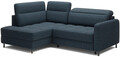 Coltar extensibil stanga 3 locuri ELTAP, LT-40MAN, Barea, 208x160x100 cm, lemn/poliester, albastru inchis