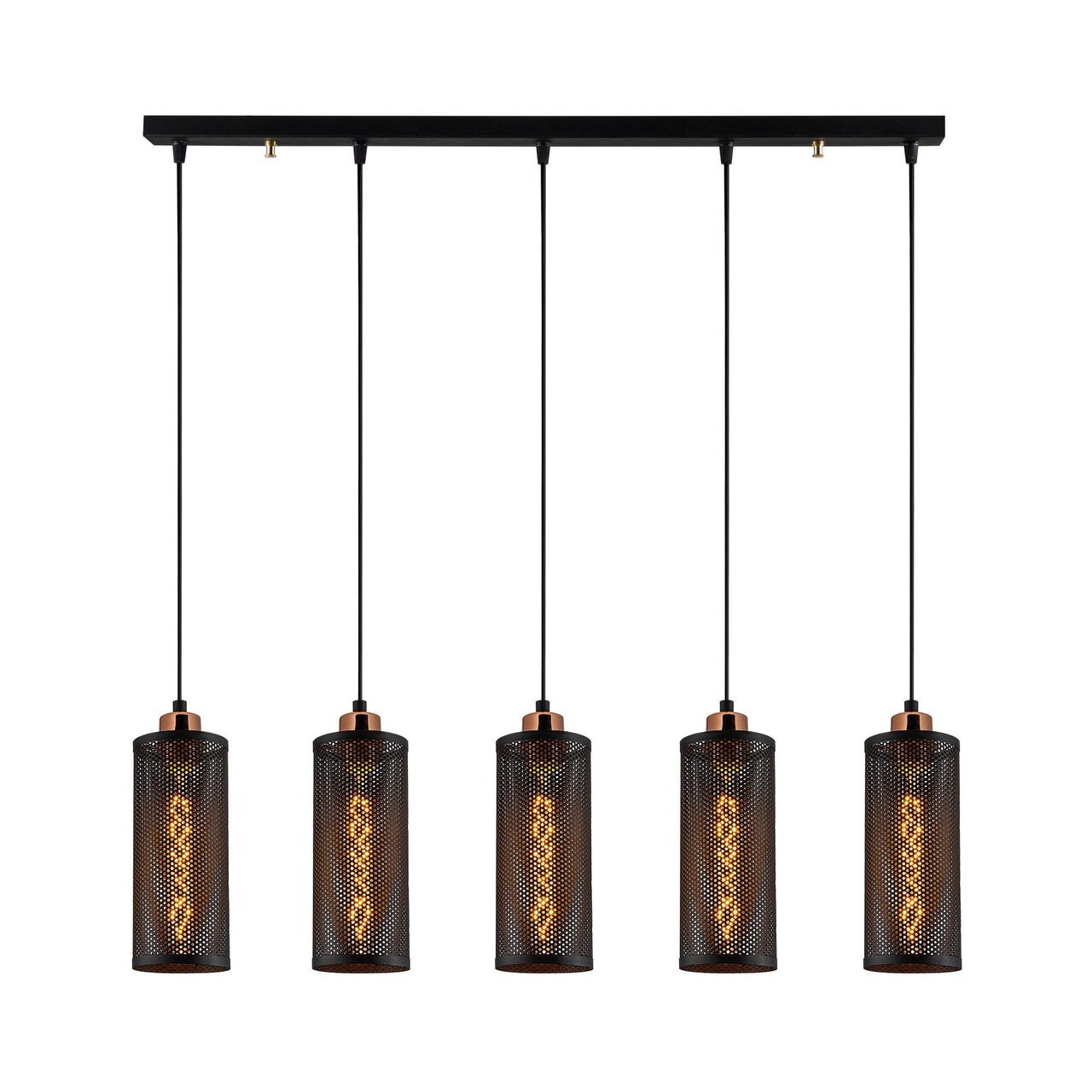 Lustra, Alby, 525NOR1453, Metal, Negru/Bronz - 2 | YEO