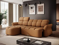Coltar extensibil stanga 3 locuri ELTAP, Beneth, 301x185x115 cm, lemn/poliester, mustar