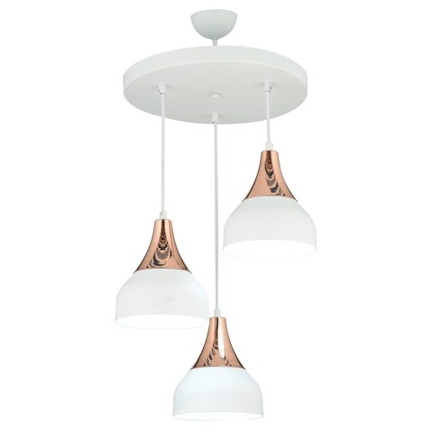 Lustra yok, 63262, squid lighting, 40x40x75 cm, 60w, alb/cupru