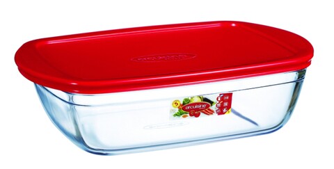 Vas de copt termorezistent cu capac cook store, ocuisine, 2.6 l, sticla