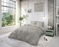Lenjerie de pat pentru doua persoane, Royal Textile, Dreamhouse Like Home Taupe, 3 piese, 100% bumbac, gri
