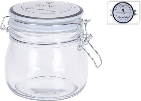 Recipient cu capac pentru ceai, 500 ml, 11.7×14.5 cm, sticla Excellent Houseware