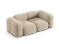 Canapea 3 locuri, Loretto, Cosmopolitan Design, 210x100x68 cm, catifea, bej deschis