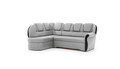 Coltar extensibil stanga 3 locuri ELTAP, L-005, Lord, 243x180x112 cm, lemn/poliester, gri deschis/negru