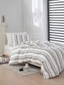 Lenjerie de pat pentru o persoana, Nairobi - Cream, EnLora Home, 70% bumbac/30% poliester