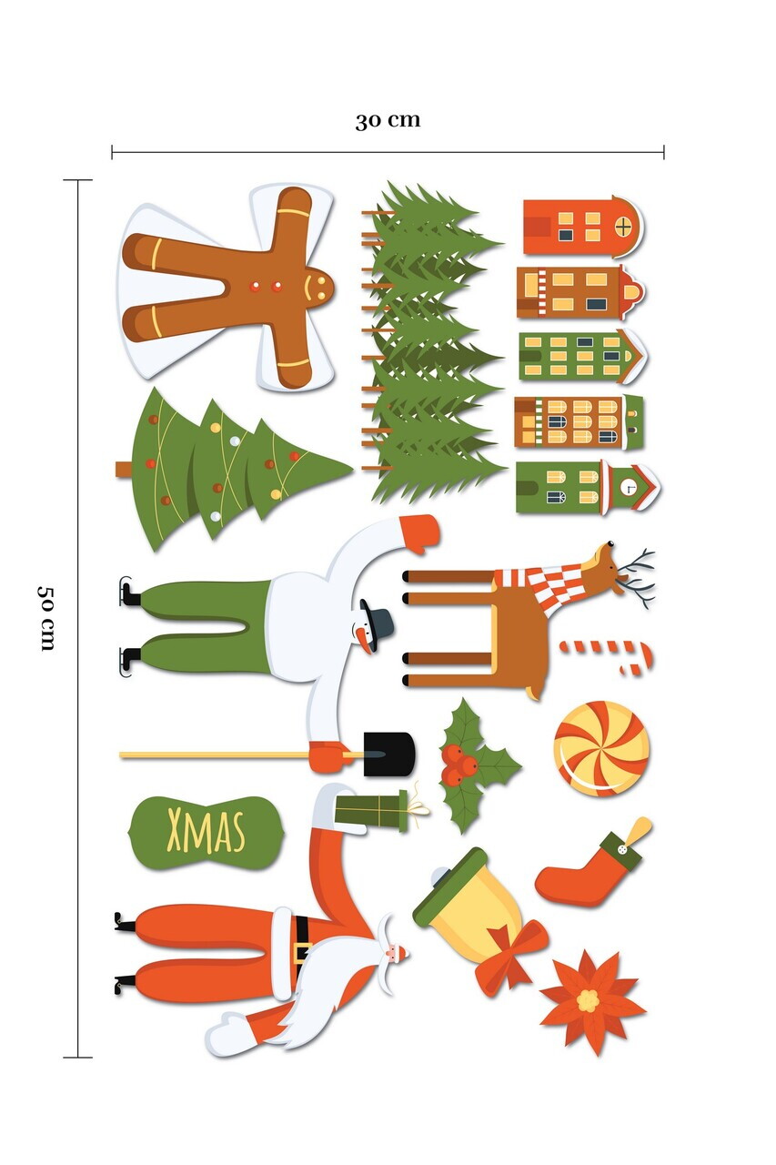 Sticker decorativ, 309021, 30 x 50 cm, Multicolor — imaginea 2