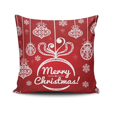 Perna decorativa, Christmas NOELKRLNT-8, 43×43 cm, policoton, multicolor 43x43