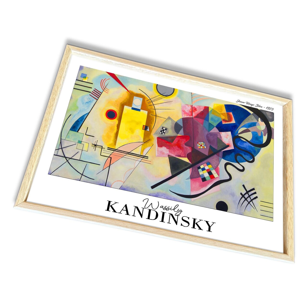 Tablou decorativ, 4262AHSKANDINSKY-014, Fundal: 100% MDF (Grosime: 2,7 mm), Multicolor - view 4