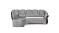 Coltar extensibil stanga 3 locuri ELTAP, L-005, Lord, 243x180x112 cm, lemn/poliester, gri deschis/negru