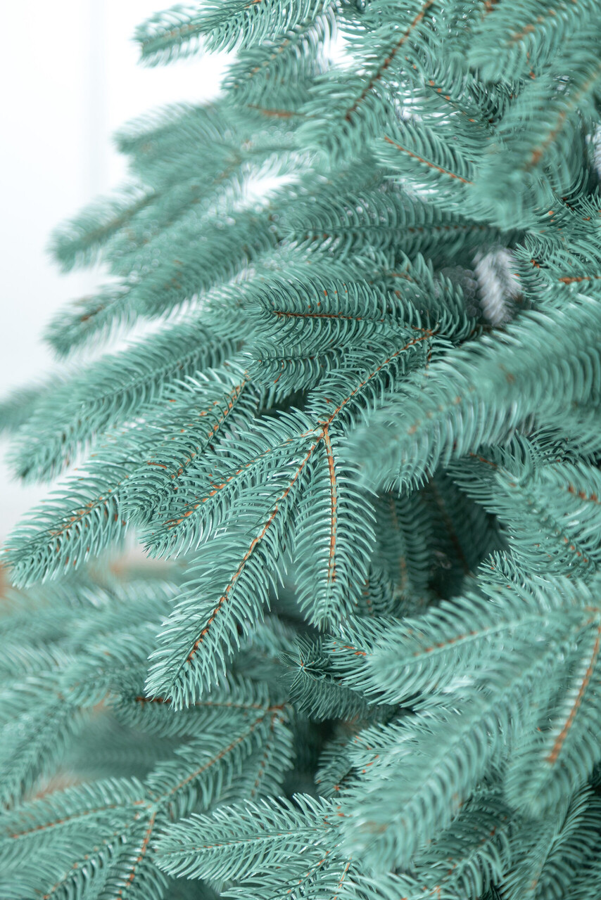 Brad artificial Christmas Deluxe by Sersimo, Laponia Select argintiu, integral 3D, 210cm — imaginea 27