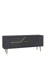 Comoda TV, Olivia, Retrolp5, Antracit / Aur