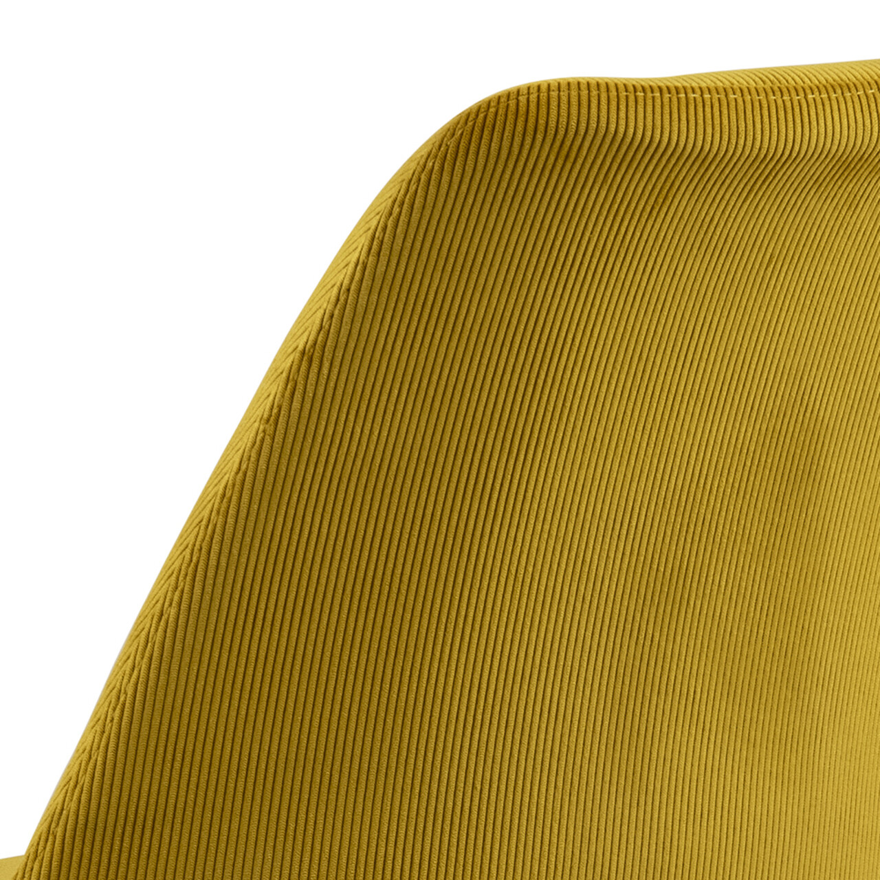 Scaun Eris, Actona, 48.5x54x85.5 cm, tesatura corduroy/otel, galben - view 2