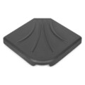Baza pentru umbrela, Larisa, L.38.5 l.38.5 H.5.5, amestec beton, negru