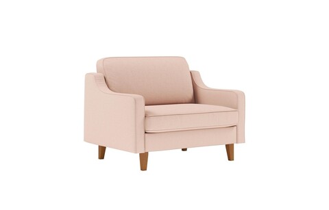 Fotoliu, Atelier del Sofa, 918CMF1117, Cadru: 100% OȚEL, Somon / Nucă