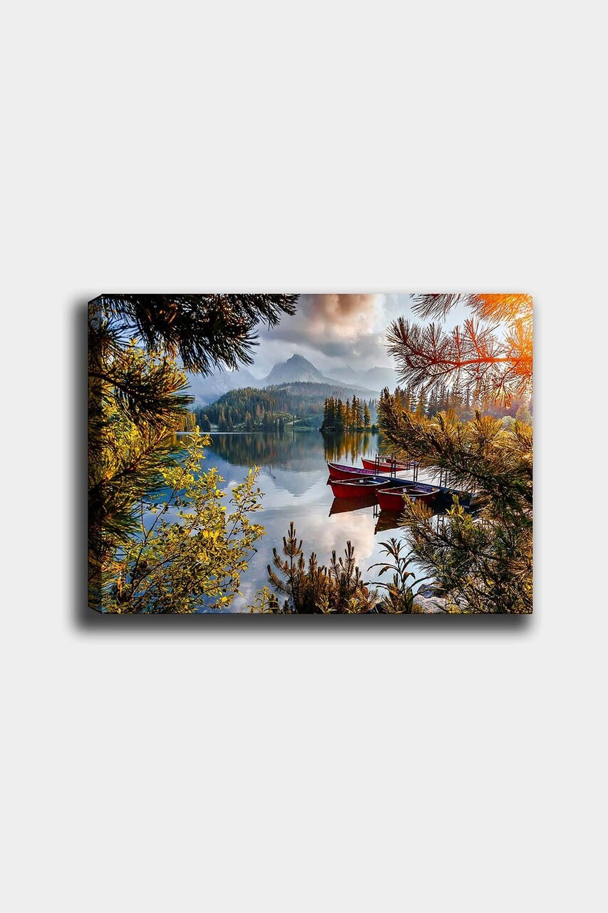 Tablou decorativ, 1218371461-5070, Cadru: 100% LEMN (grosime: 3 cm), Multicolor - view 2